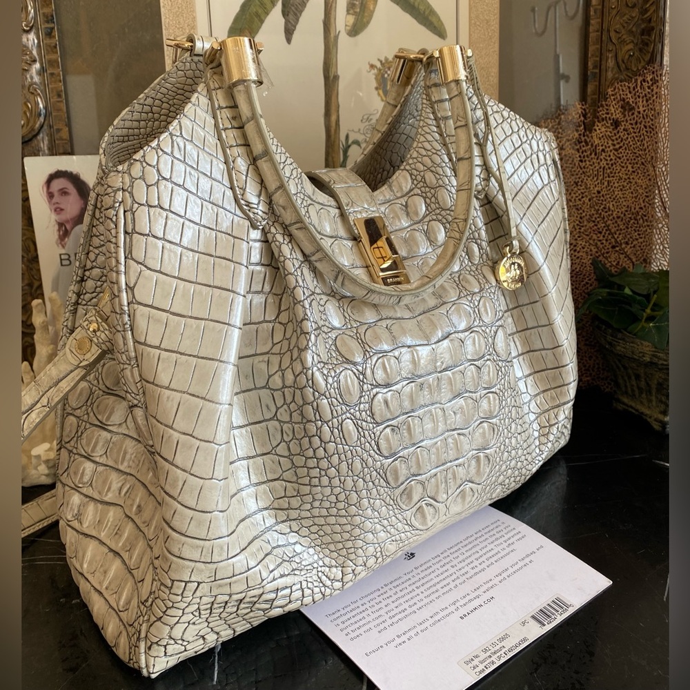 🦋$395 MSRP🦋Brahmin MOONRISE Pearlescent CELIA Satchel